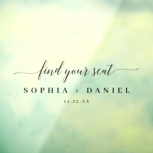 Elegant Wedding Seating Chart Find Your Seat