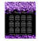 Elegant Wedding Seating Chart Purple Lights