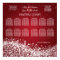Elegant Wedding Seating Chart Sparkling Wave Red