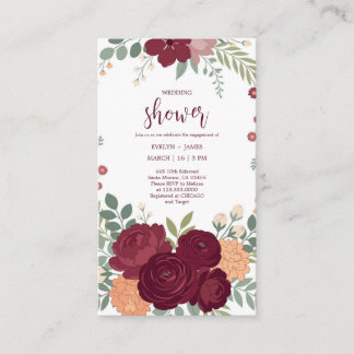 Elegant Wedding Shower Invitation Card
