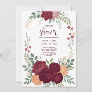 Elegant Wedding Shower Invitation Card