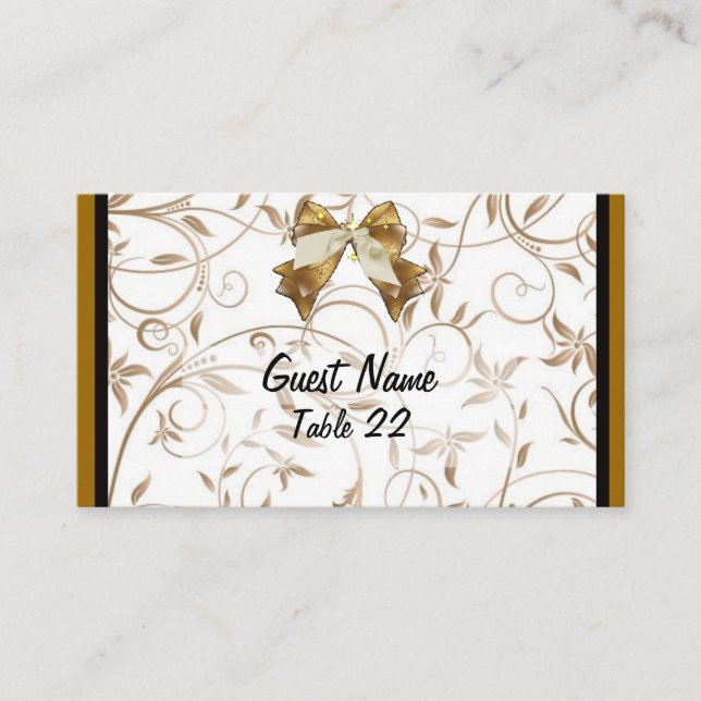ELEGANT WEDDING TABLE CARDS (Front)