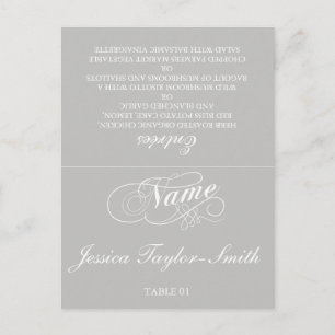 Elegant Wedding Table Place Cards   Any Colour