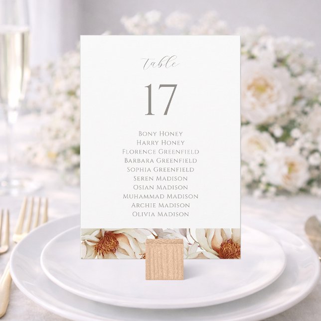 Elegant Wedding Table Seating Sign Invitation (Creator Uploaded)