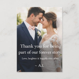 Elegant Wedding Thank You Card