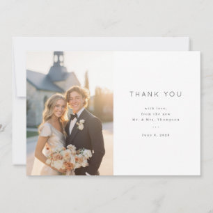 Elegant Wedding Thank You Card