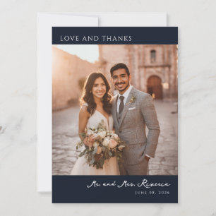 Elegant Wedding Thank You Card