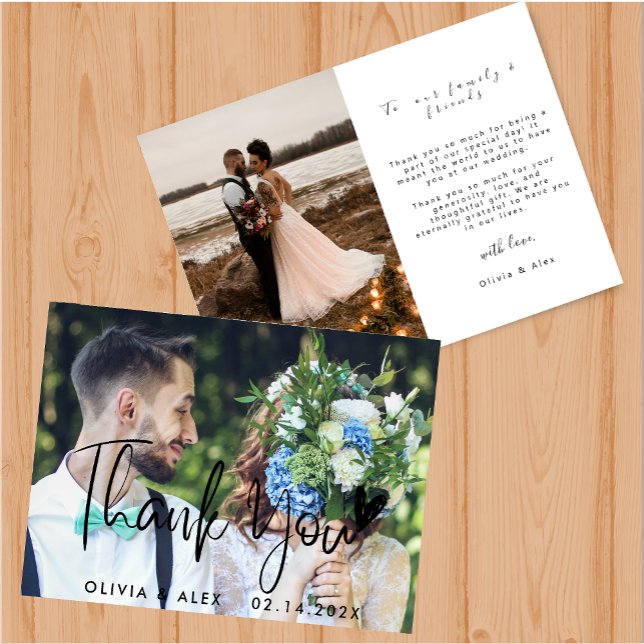 Elegant Wedding Thank You card (Creator Uploaded)