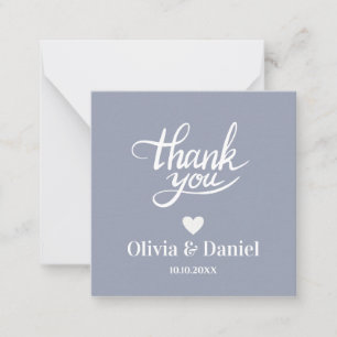 Elegant Wedding Thank You, Modern Calligraph Card