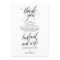 Elegant Wedding Thank you Place Setting Card v3