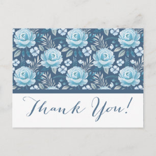 Elegant Wedding Thank You Postcard