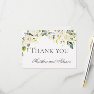 Elegant Wedding Thank you RSVP Card