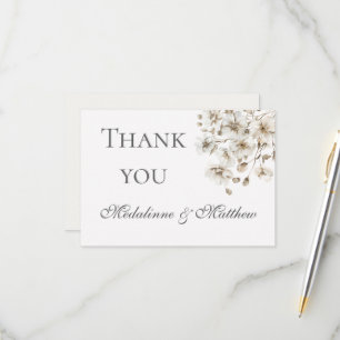 Elegant Wedding Thank you RSVP Card