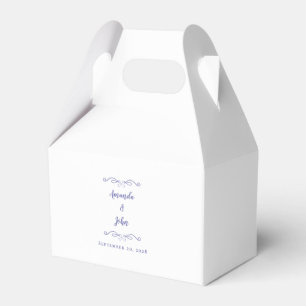 Elegant Wedding Thank You Useful Periwinkle Chic F Favour Box