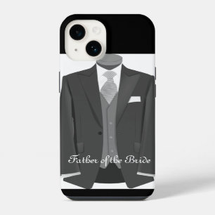 Elegant Wedding Tuxedo Suit Father of the Bride iPhone 14 Case