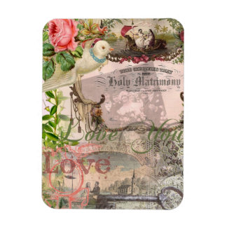 Elegant Wedding Vintage Marriage Antique Vintage Magnet