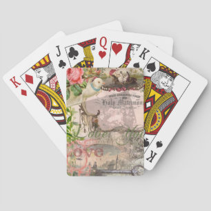 Elegant Wedding Vintage Marriage Antique Vintage Playing Cards