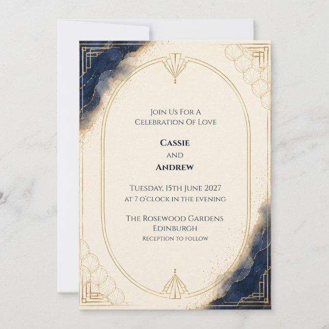 Elegant Wedding Wedding Invitation (Front)