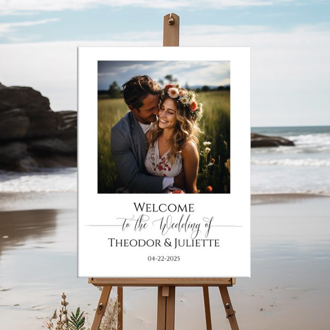 Elegant wedding welcome sign modern calligraphy (Creator Uploaded)