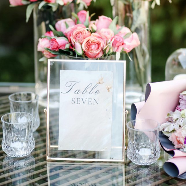 Elegant Wedding white Doves Table Number (Creator Uploaded)