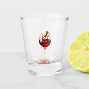 Elegant Wedding Wine Glass Splash Shot Glas