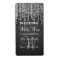Elegant Wedding Wine Label Night Dazzle Black