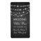 Elegant Wedding Wine Label Sparkling Chain Black
