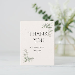 Elegant Wedding with light Floral Postcard