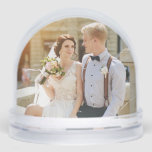Elegant wedding with photo Newlyweds keepsake Snowglobe<br><div class="desc">Capture the Magic of Your Wedding Day with This Elegant Snow Globe Featuring Your Favourite Couple Photo. Designed as A Timeless Keepsake, This Personalised Globe Is Perfect for Newlyweds Celebrating Their Love. Whether Displayed as Wedding Decor or Cherished for Years to Come, It Beautifully Showcases Your Special Moment with Refined...</div>