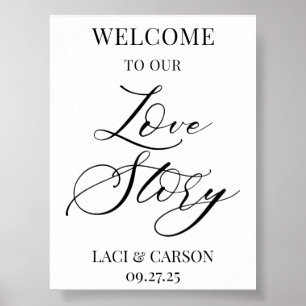 Elegant Welcome Wedding  Poster