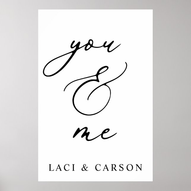 Elegant Welcome Wedding Sign – Custom Names & Date (Front)