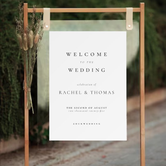 Elegant Welcome Wedding sign Poster (Creator Uploaded)