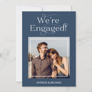 Elegant We're Engaged Engagement Announcement