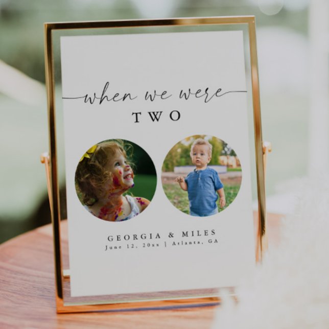 Elegant When We Were Age Photo Table Number (Creator Uploaded)