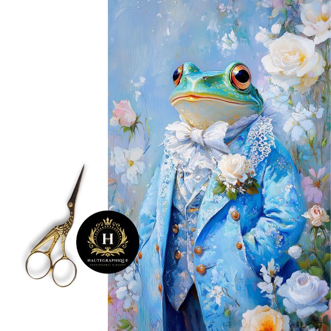 Elegant Whimsical Frog Mothers Day Decoupage Tissue Paper (Creator Uploaded)