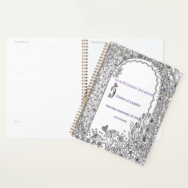 Elegant Whimsical Garden Door Wedding Planner (Display)