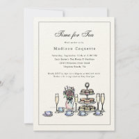 Elegant Whimsical Time for Tea Baby Shower
