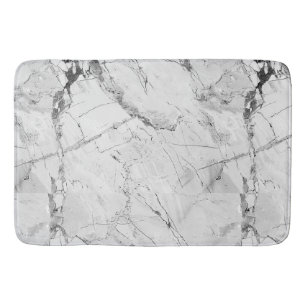 Elegant Whirls Grey 'Granite Haze Whorl' Marble Te Bath Mat