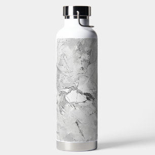 Elegant Whirls Grey 'Majestic Marble Impressions' Water Bottle