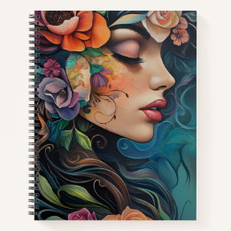 Elegant Whispers of Bloom Notebook