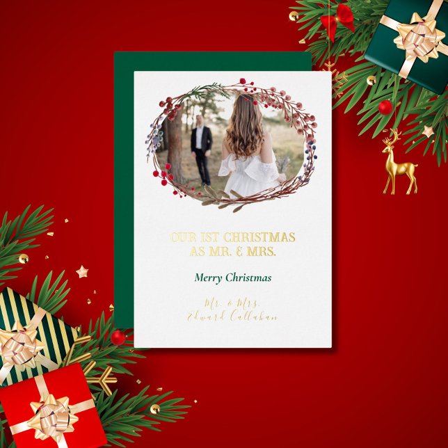 Elegant White 1st Christmas Married Bridal Photo  (Creator Uploaded)