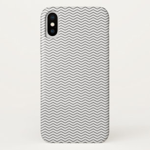 Elegant White and Black Chevron Pattern Case-Mate iPhone Case