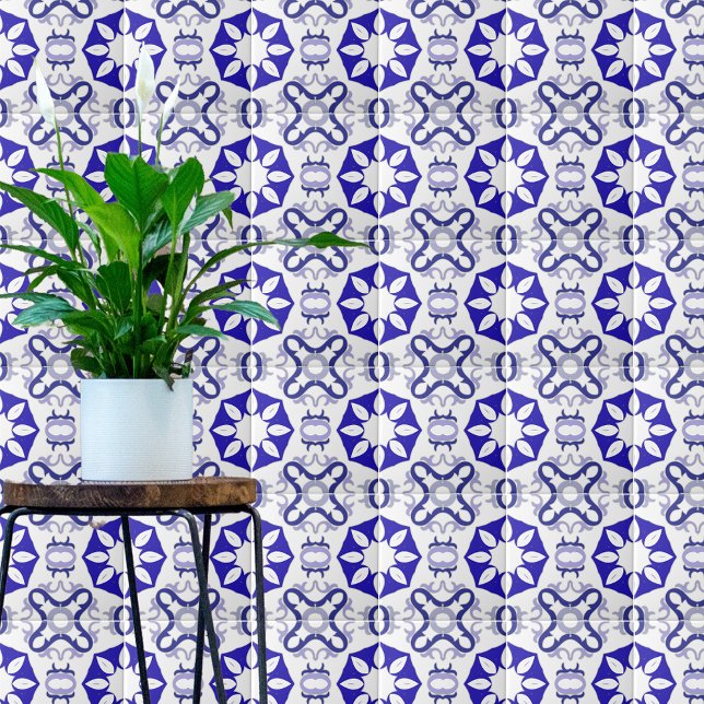Elegant White And Blue Mediterranean Portuguese  Tile (Creator Uploaded)