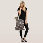 Elegant White and Brown Chequered Pattern