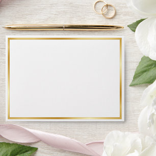 Elegant white and Gold Wedding Envelope