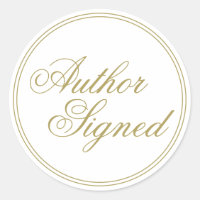 Elegant White Author Signed