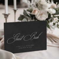 Elegant White & Black Velvet Imitation Wedding