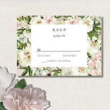 Elegant White Blush Peony Garden Wedding