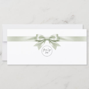 Elegant White Bow Logo Gift Certificate