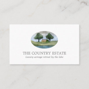 Elegant White Business Card